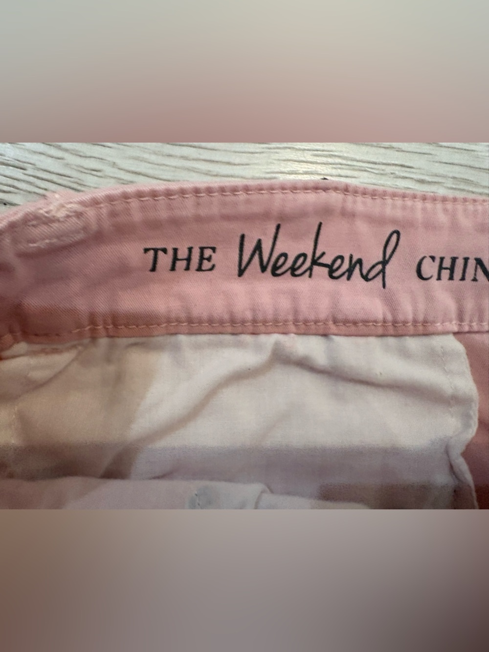 TALBOTS Petal Pink Embroidered Boston Terrier Dog Chino Pants 14W Gently worn. - Picture 6 of 9